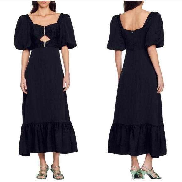 Sandro Paris rhinestone Falbala dress | NWT - Picture 1 of 8